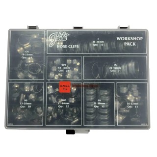 Jubilee 143 Piece Stainless Steel P-Clip Kit Zinc Plated 9.5 mm to 40 mm HCP143SS316
