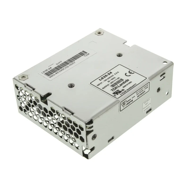 TDK-Lambda Switching Power Supply 24V dc 35W Universal Input 88-264Vac Chassis Mount LS35-24