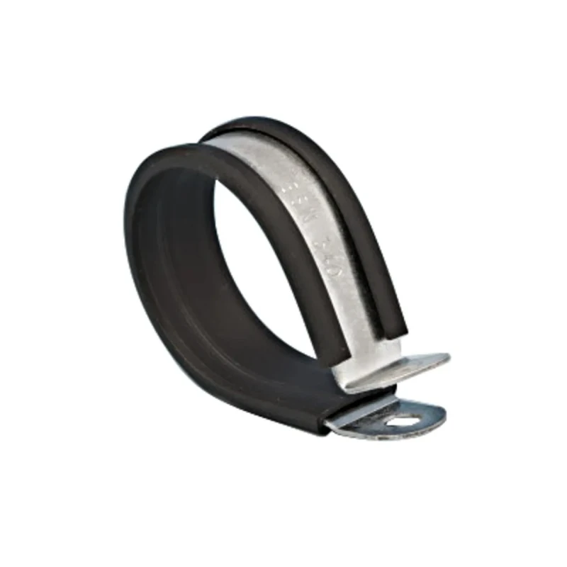 Jubilee 19 mm ID Black Rubber Coated Stainless Steel P-Clip JPC019SS