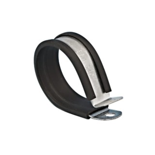Jubilee 29 mm ID Black Rubber Coated Stainless Steel P-Clip JPC029SS