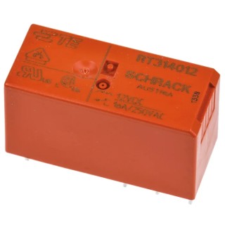 TE Connectivity PCB Power Relay 12V dc Coil 16A Switching Current SPDT RT314012 9-1393239-5