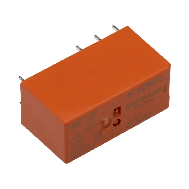 TE Connectivity PCB Power Relay 12V dc Coil 8A Switching Current DPDT RT425012