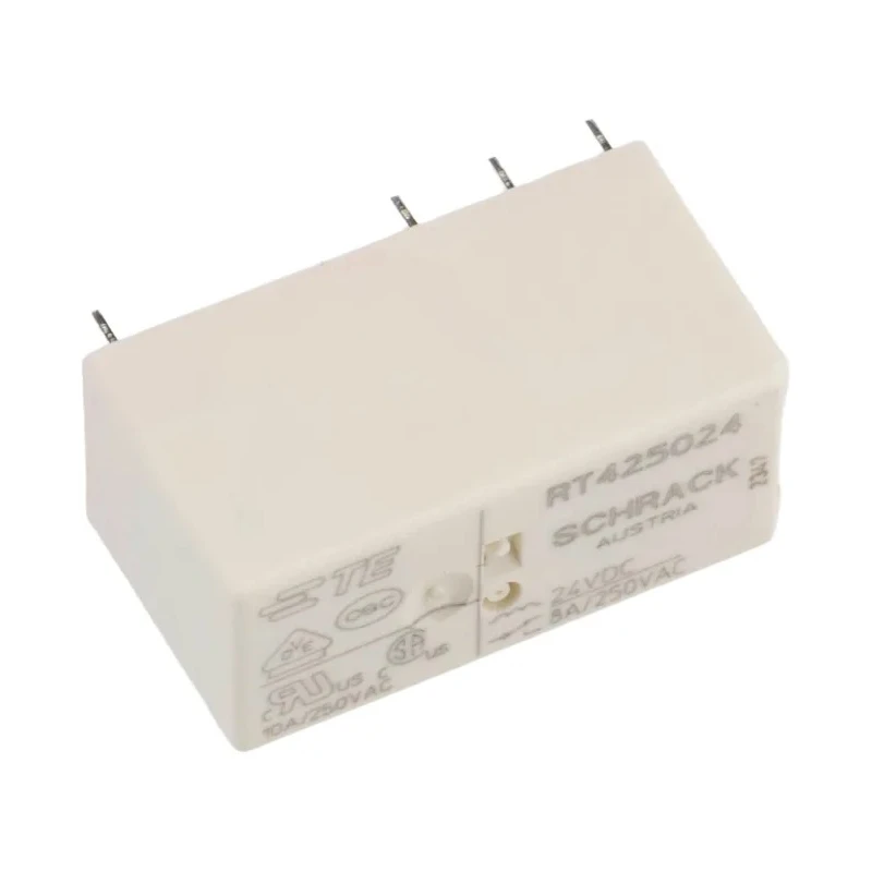 TE Connectivity PCB Power Relay 24V dc Coil 8A Switching Current DPDT RT425024