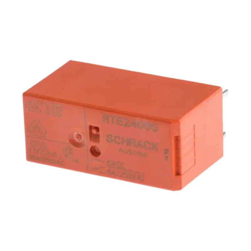 TE Connectivity PCB Power Relay 6V DC Coil 8A Switching Current DPDT RTE24006