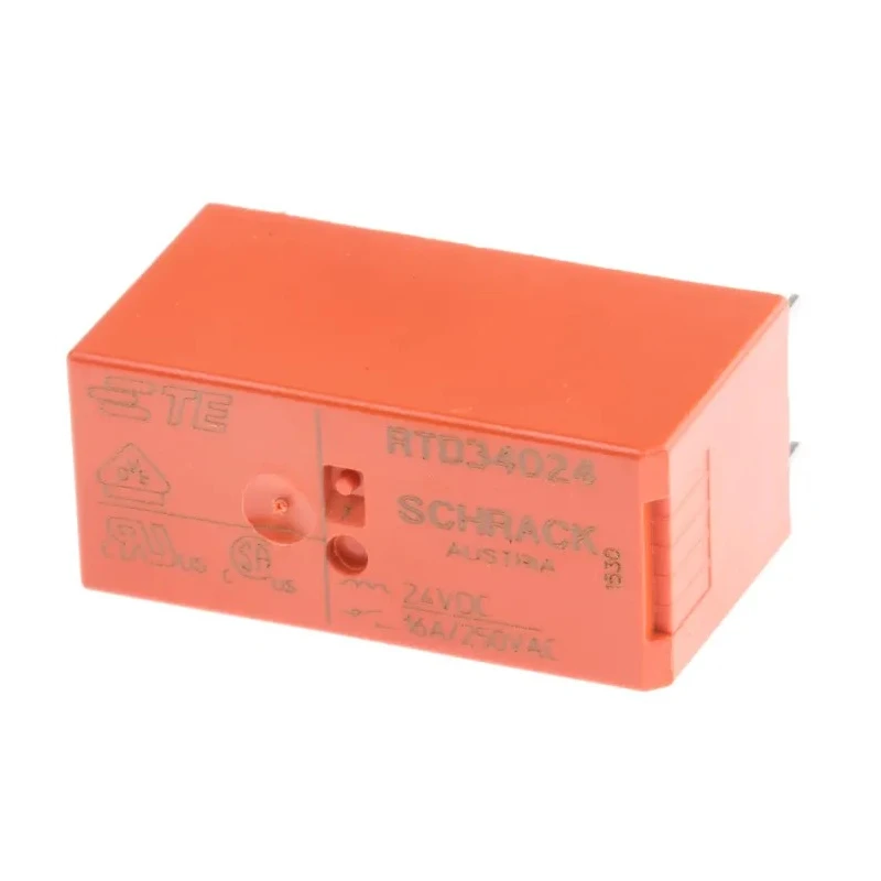 TE Connectivity PCB Power Relay 24V DC Coil 16A Switching Current SPST RTD34024