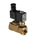 RS PRO Solenoid Valve 2 Port Normally Closed 24V DC Brass Body 15 Bar Max Pressure 144-0797