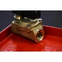 RS PRO Solenoid Valve 2 Port Normally Closed 24V DC Brass Body 15 Bar Max Pressure 144-0797