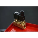 RS PRO Solenoid Valve 2 Port Normally Closed 24V DC Brass Body 15 Bar Max Pressure 144-0797