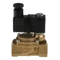 RS PRO Solenoid Valve 2 Port Normally Closed 24V DC Brass Body 15 Bar Max Pressure 144-0797