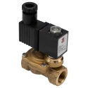 RS PRO Solenoid Valve, 2 Port, Normally Closed, Brass Body, G3/8 BSP, 24V DC, 15 bar Pressure, Flow Factor Kv 1.7 144-0794