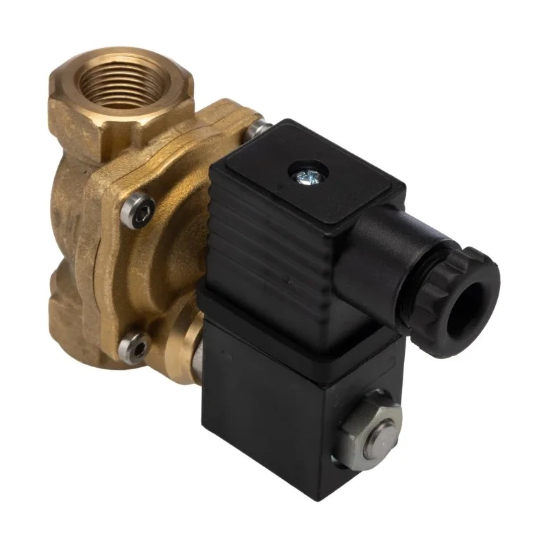 RS PRO Solenoid Valve, 2 Port, Normally Closed, Brass Body, G3/8 BSP, 24V DC, 15 bar Pressure, Flow Factor Kv 1.7 144-0794