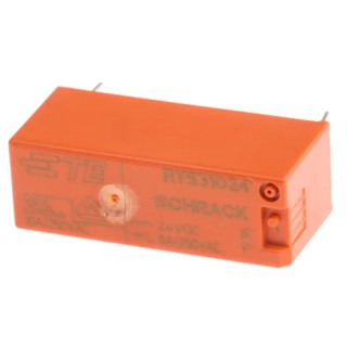 TE Connectivity PCB Power Relay 24V dc Coil 8A Switching Current SPST RY531024