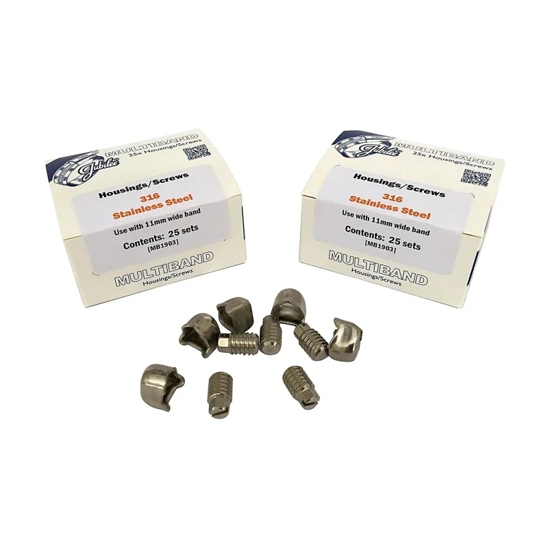 Jubilee 25 Piece Stainless Steel Hose Clip Screw Housing MB1903