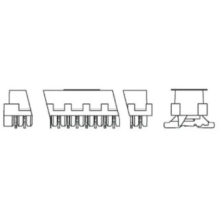 TE Connectivity Micro-MaTch Series Straight Surface PCB Socket, 10-Contact, 2 Row, 2.54 mm Pitch Solder 1-188275-0