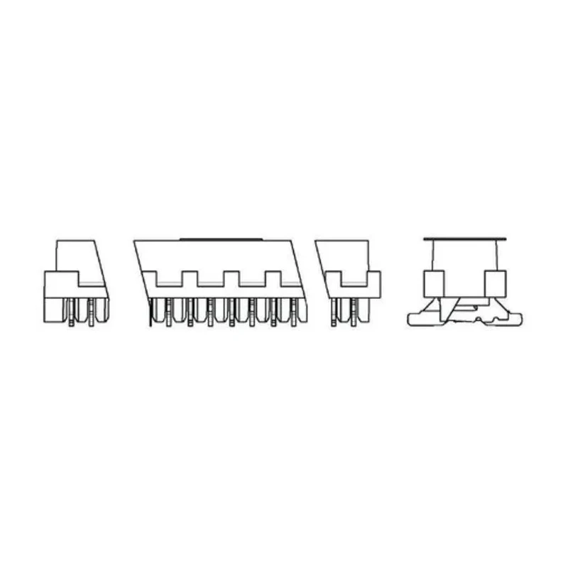 TE Connectivity Micro-MaTch Series Straight Surface PCB Socket, 10-Contact, 2 Row, 2.54 mm Pitch Solder 1-188275-0