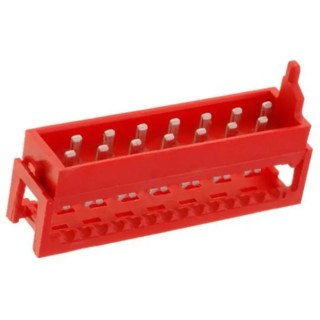 TE Connectivity 14-Way IDC Male-On-Wire Connector with 1.27mm Pitch, 1.5A, 230V AC, Micro-MaTch Series 1-215083-4