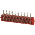 TE Connectivity Micro-MaTch Series Through Hole PCB Socket, 10-Contact, 2 Row, 2.54 mm Pitch, 1.5A, 230V 1-215460-0