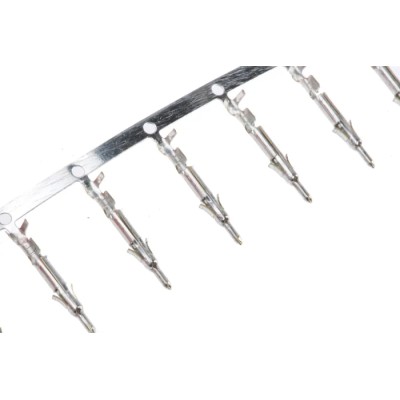 TE Connectivity Mini-Universal MATE-N-LOK Series Male Crimp Terminal 7A Current 26 AWG Minimum, 22 AWG Maximum Wire 170359-1