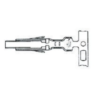 TE Connectivity Low Power Drawer Series Hermaphroditic Crimp Terminal, 2A Current, Gold Plating, 24 AWG Min Crimp 170311-1