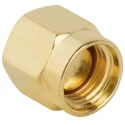 Amphenol RF RF Connector Dust Cap Female Brass Gold Finish Coaxial Connector 202112