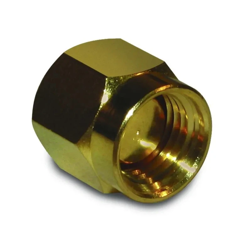 Amphenol RF RF Connector Dust Cap Female Brass Gold Finish Coaxial Connector 202112