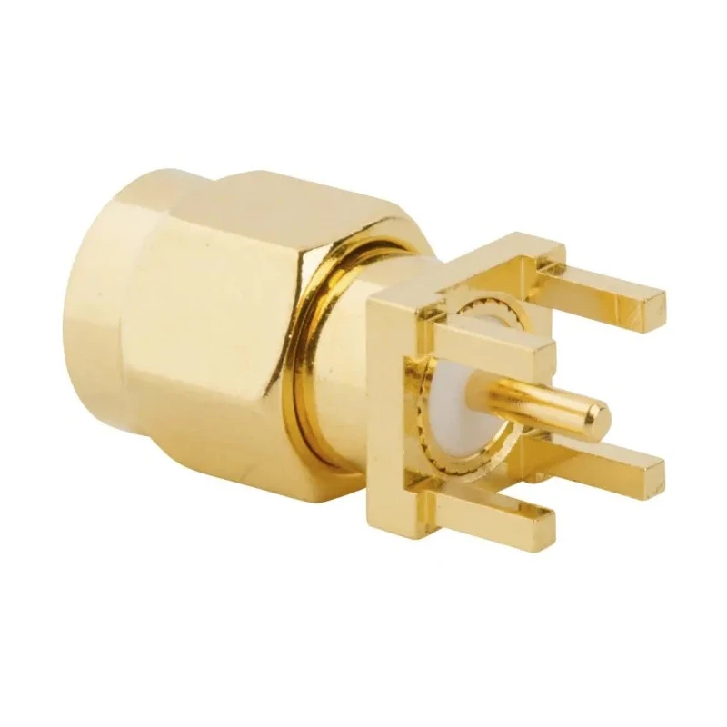 Amphenol RF SMA Series Coaxial Connector PCB Male SMA 50 Ω Straight Body Solder 901-9895-RFX