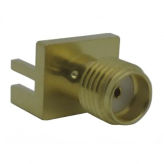 Amphenol RF SMA Series Coaxial Connector Edge Female SMA 50 Ω Straight Body Solder 132357-11