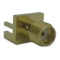 Amphenol RF SMA Series Coaxial Connector Edge Female SMA 50 Ω Straight Body Solder 132357-11