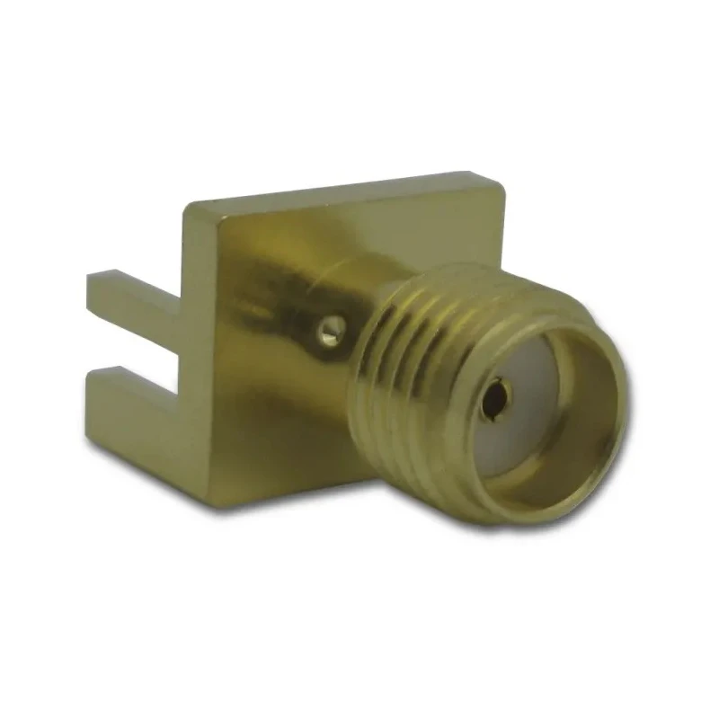 Amphenol RF SMA Series Coaxial Connector Edge Female SMA 50 Ω Straight Body Solder 132357-11