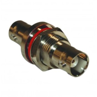 Amphenol RF BNC Series Coaxial Connector Bulkhead Mount Female BNC 50 Ω Straight Body Crimp 112433