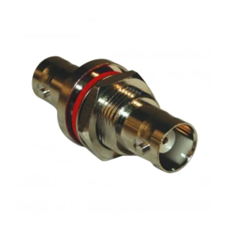 Amphenol RF BNC Series Coaxial Connector Bulkhead Mount Female BNC 50 Ω Straight Body Crimp 112433