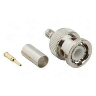 Amphenol RF BNC Series Coaxial Connector Cable Male BNC 50 Ω Straight Body Crimp 112514