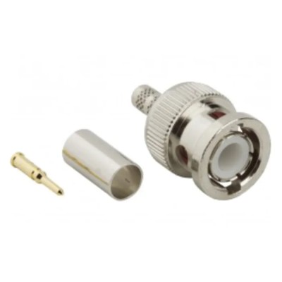 Amphenol RF BNC Series Coaxial Connector Cable Male BNC 50 Ω Straight Body Crimp 112514