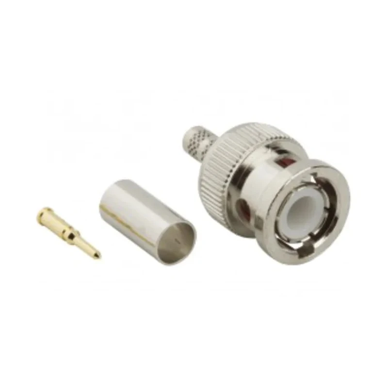 Amphenol RF BNC Series Coaxial Connector Cable Male BNC 50 Ω Straight Body Crimp 112514