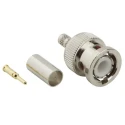 Amphenol RF BNC Series Coaxial Connector Cable Male BNC 50 Ω Straight Body Crimp 112514