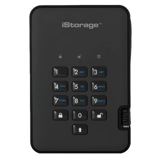 iStorage External Hard Disk Drive USB 3.1 63 mm 500 GB AES-256 Encryption diskAshur2