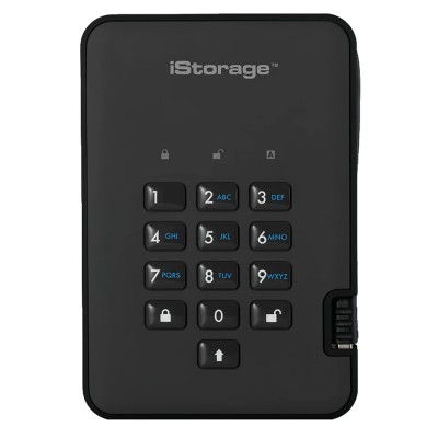 iStorage External Hard Disk Drive USB 3.1 63 mm 500 GB AES-256 Encryption diskAshur2