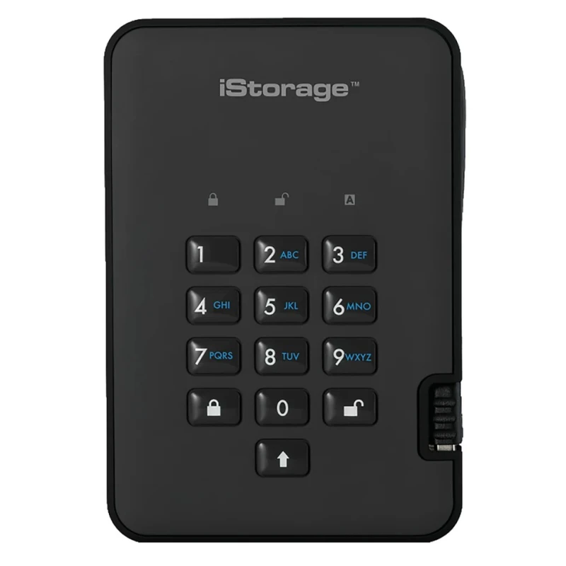 iStorage External Hard Disk Drive USB 3.1 63 mm 500 GB AES-256 Encryption diskAshur2
