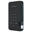 iStorage External Hard Disk Drive USB 3.1 63 mm 500 GB AES-256 Encryption diskAshur2