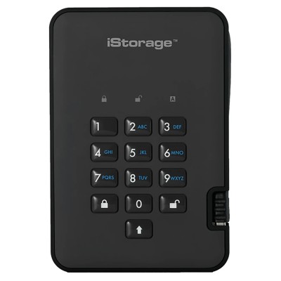 iStorage 500 GB External Hard Drive AES-256 Encrypted USB 3.1 diskAshur2 