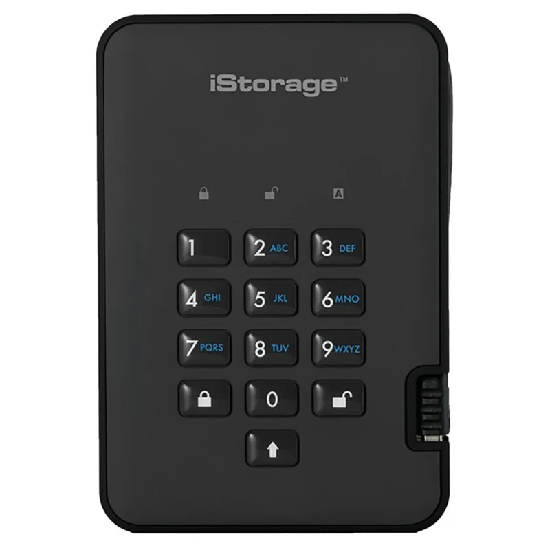 iStorage 500 GB External Hard Drive AES-256 Encrypted USB 3.1 diskAshur2 