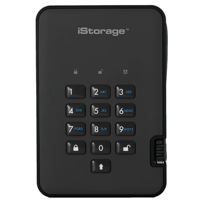 iStorage External Hard Disk Drive 1 TB USB 3.1 AES-256 Encrypted diskAshur2 