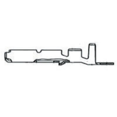 TE Connectivity Multi-Interlock Mark II Series Female Crimp Terminal, 20 AWG Min Crimp, 14 AWG Max 172773-4