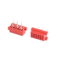 TE Connectivity Micro-MaTch Series Straight Through Hole PCB Socket, 6-Contact, 2 Row, 2.54 mm Pitch, 230V, 1.5A 215079-6