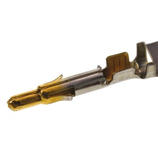 TE Connectivity Universal MATE-N-LOK Series Male Crimp Terminal 19A Current 20-14 AWG Wire Size 22.23mm Length 350218-2