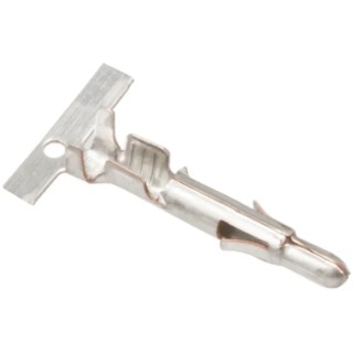 TE Connectivity Universal MATE-N-LOK Series Male Crimp Terminal 20 AWG Min Crimp, 14 AWG Max 350538-1
