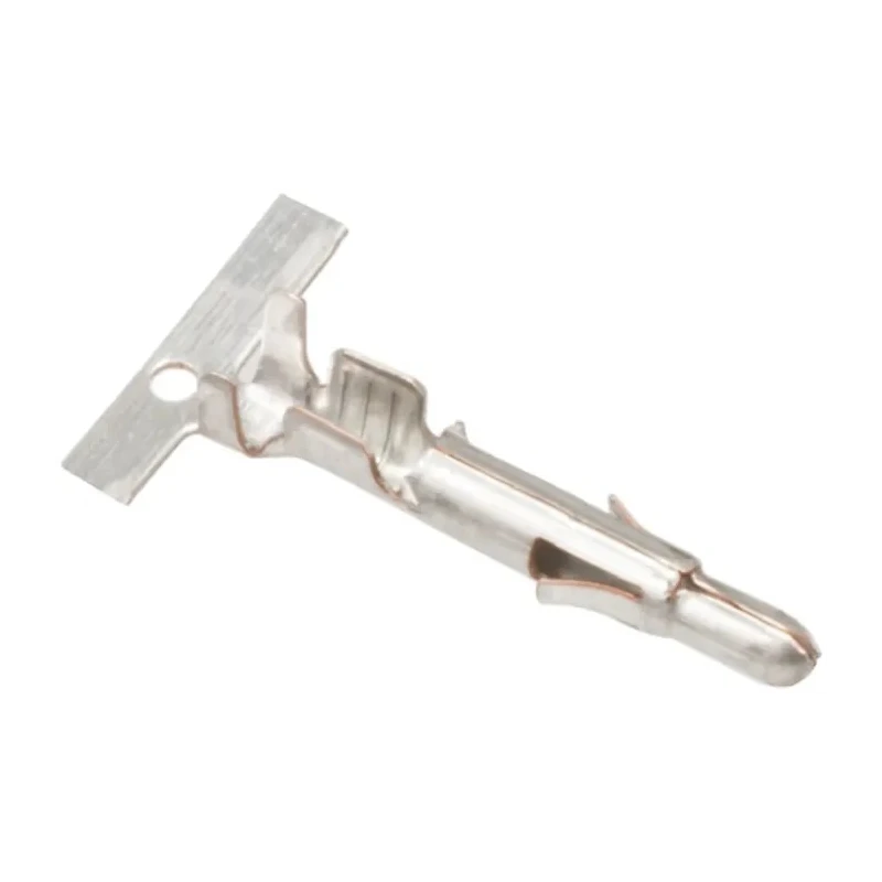 TE Connectivity Universal MATE-N-LOK Series Male Crimp Terminal 20 AWG Min Crimp, 14 AWG Max 350538-1