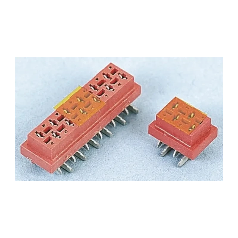 TE Connectivity Micro-MaTch Series Straight Surface PCB Socket 6-Contact 2 Row 2.54 mm Pitch Solder 7-338069-6