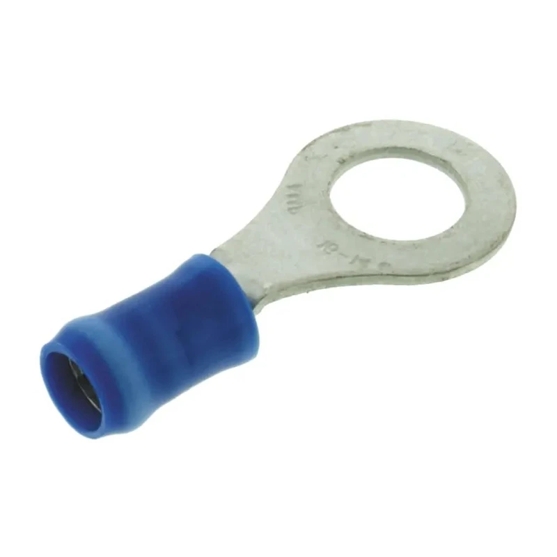 TE Connectivity PIDG Insulated Ring Terminal M6 Stud Size 16 AWG 14 AWG Wire Size Blue 31906