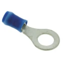 TE Connectivity PIDG Insulated Ring Terminal M6 Stud Size, 16 AWG to 14 AWG Wire Size, Polyvinyl Chloride Insulation 31906
